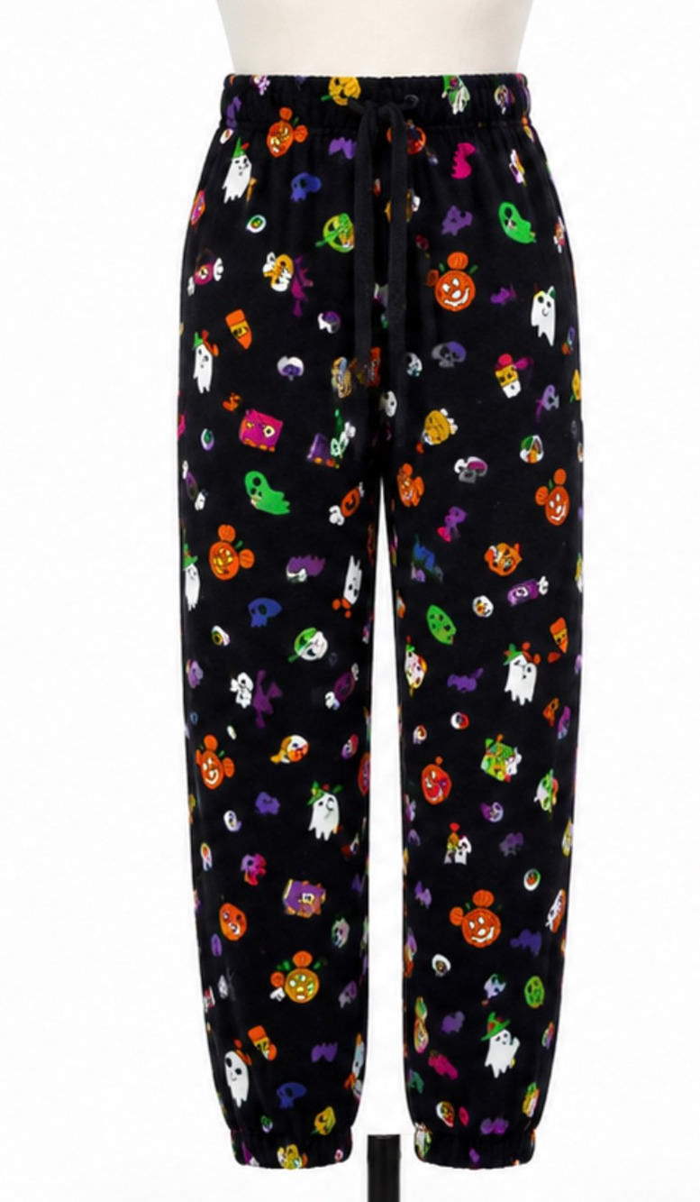 2022 Disney Parks Halloween Sweatpants LARGE 32" Waist Drawstring Waist